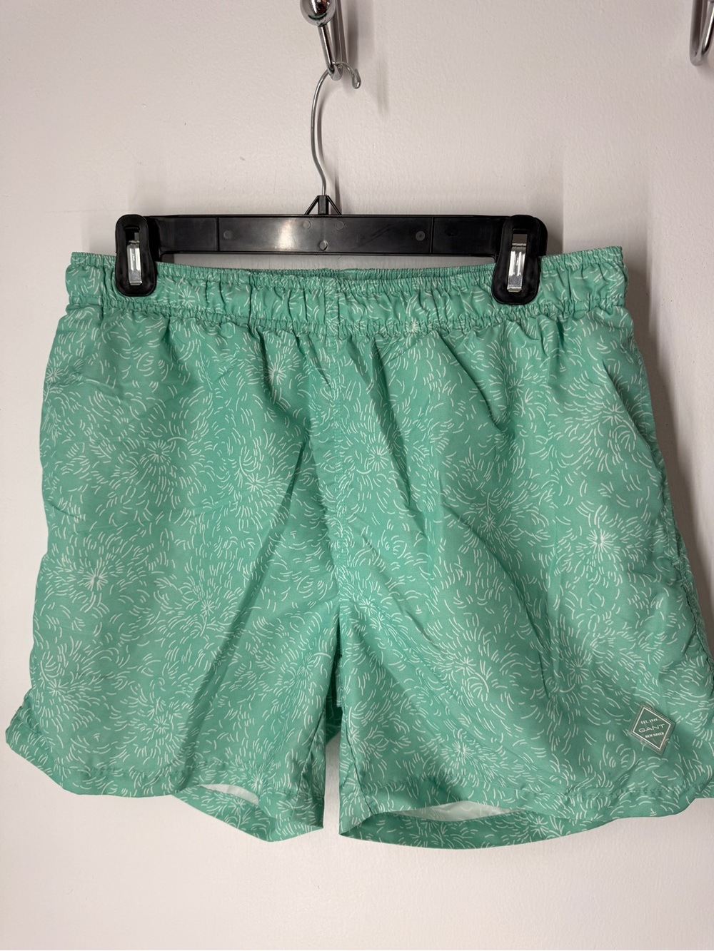 Gant Mint Green Patterned Swim Trunks (M)